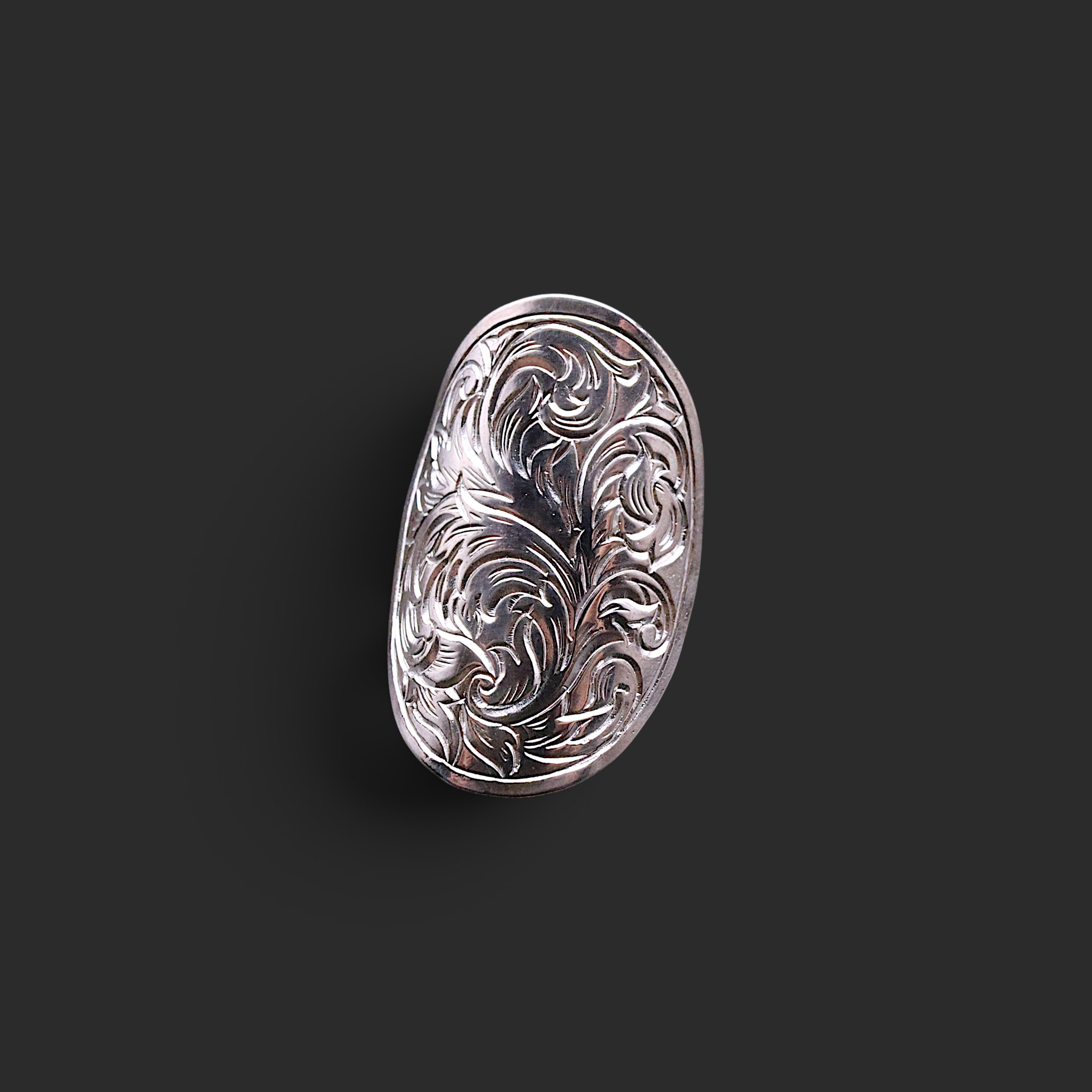 Engraving silver ring