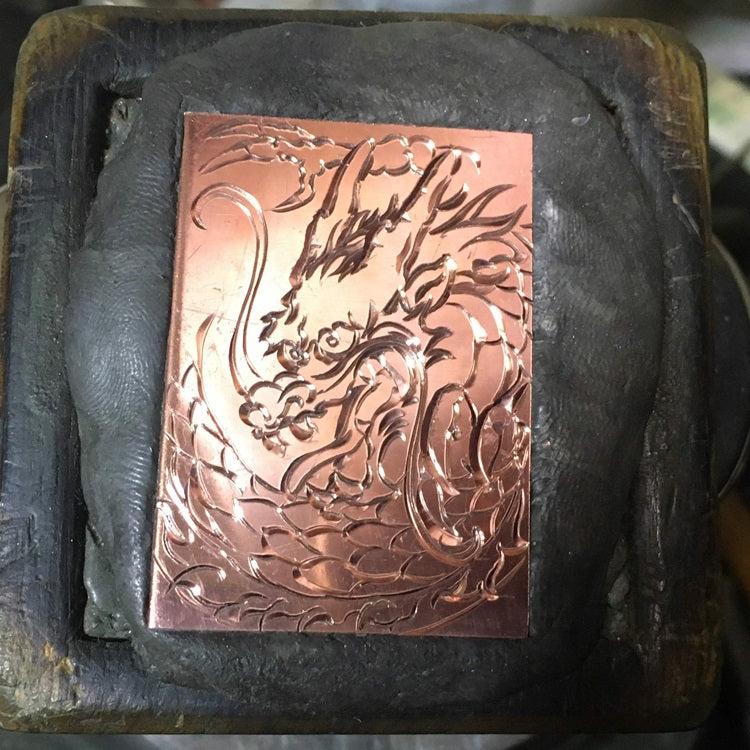 IMULTAの彫金 サンプル 龍