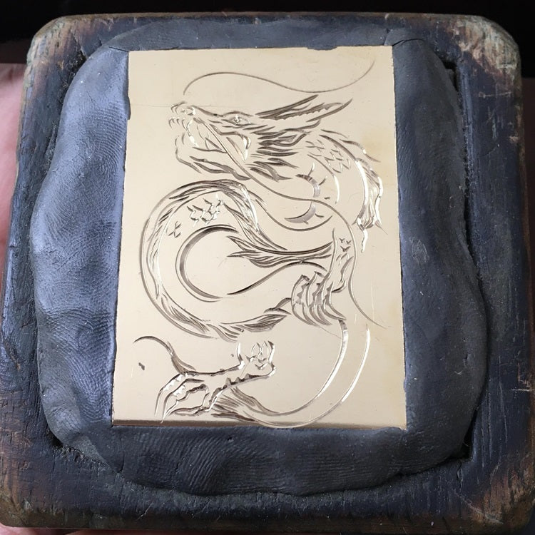 IMULTAの彫金 サンプル 龍