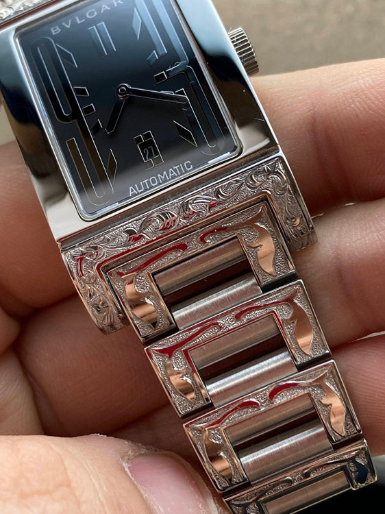IMULTAの彫金オーダー 腕時計 ブルガリ