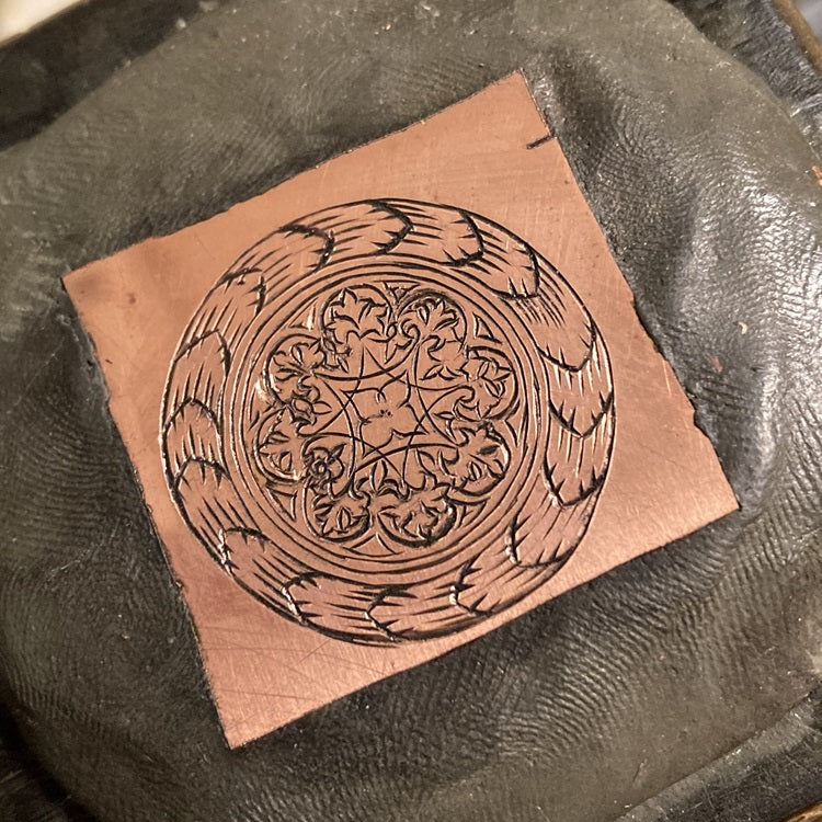IMULTAの彫金 サンプル 伝統模様