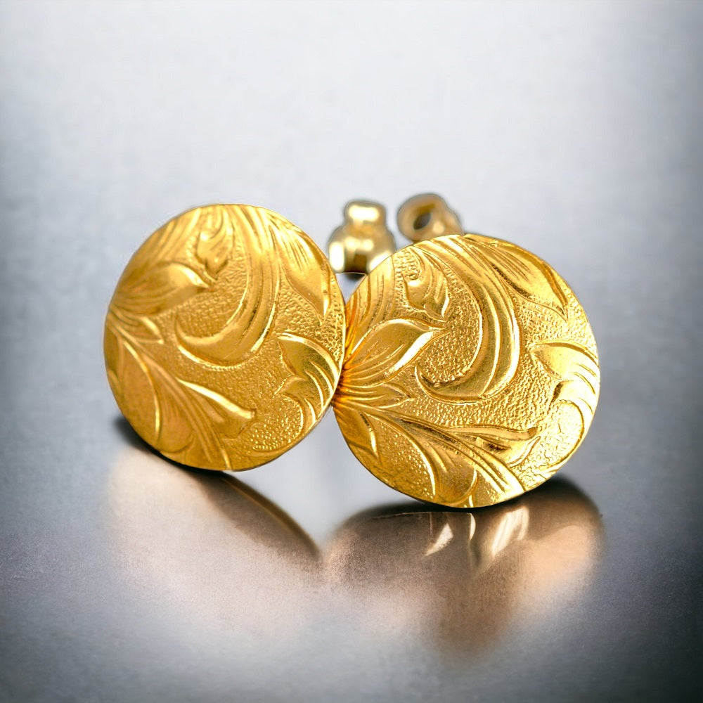 IMULTAの彫金ジュエリー Sunsol ピアス