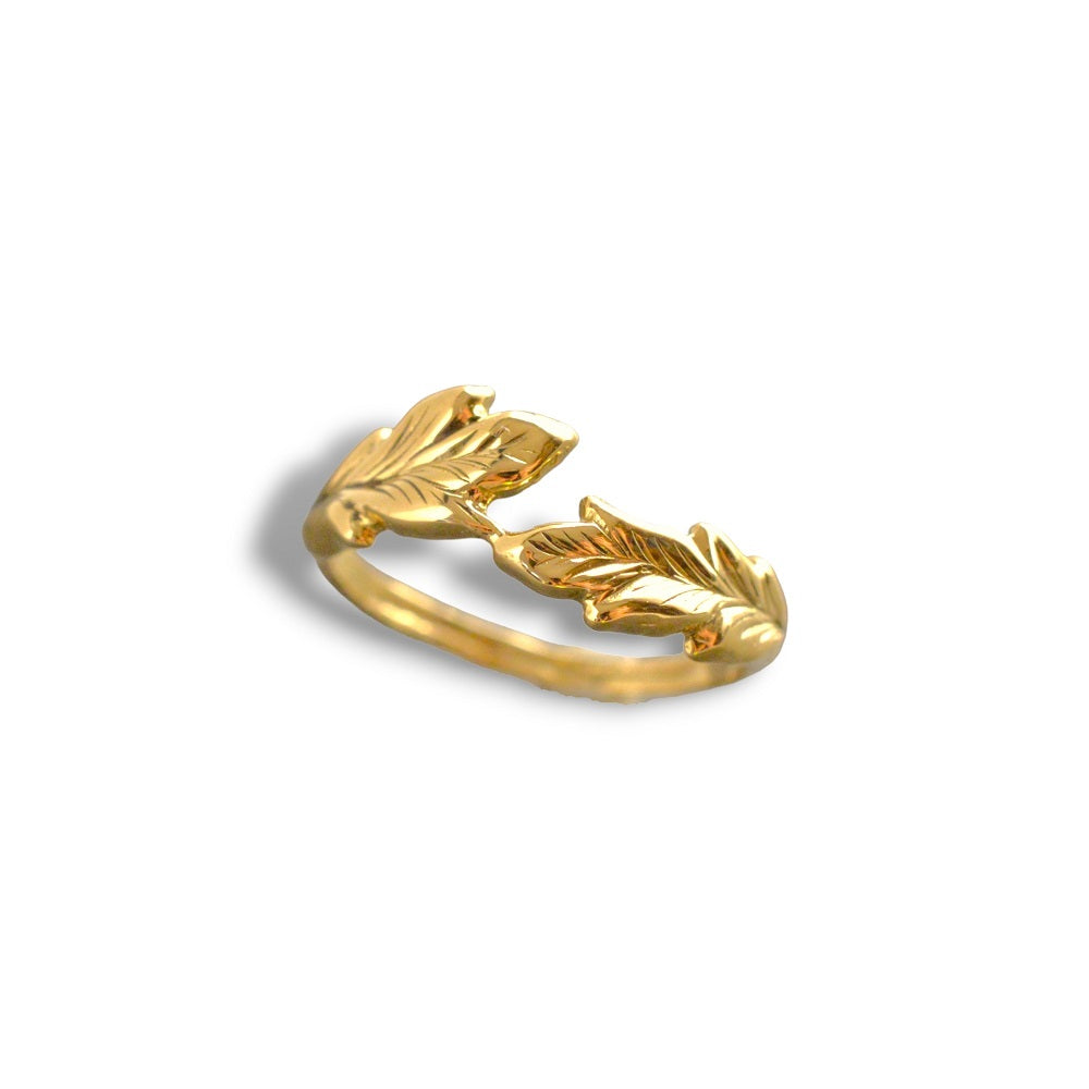 IMULTAの彫金ジュエリー　GoldenLeaf　リング 指輪