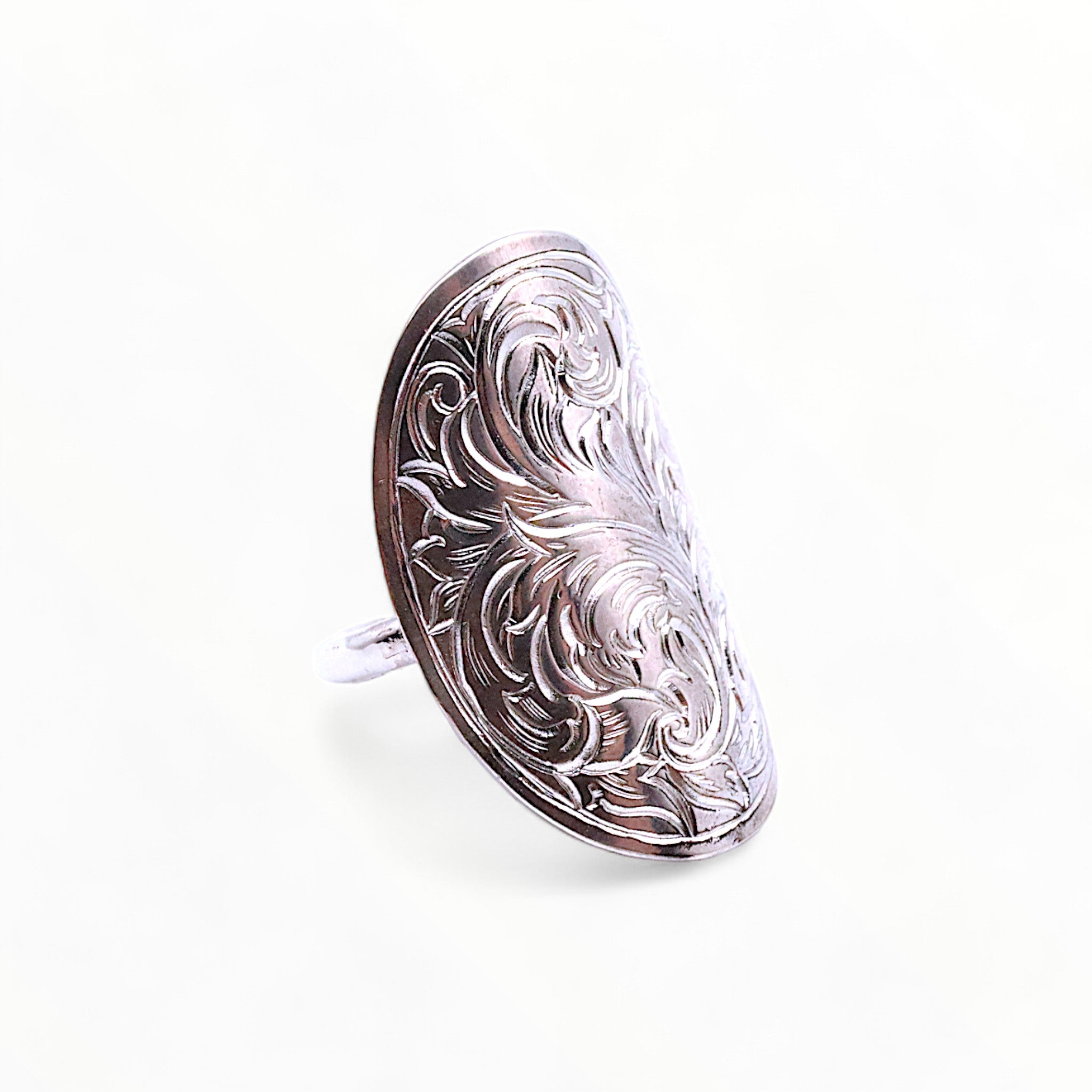 Engraving silver ring シルバーリング 指輪 シルバー925 唐草 手彫り