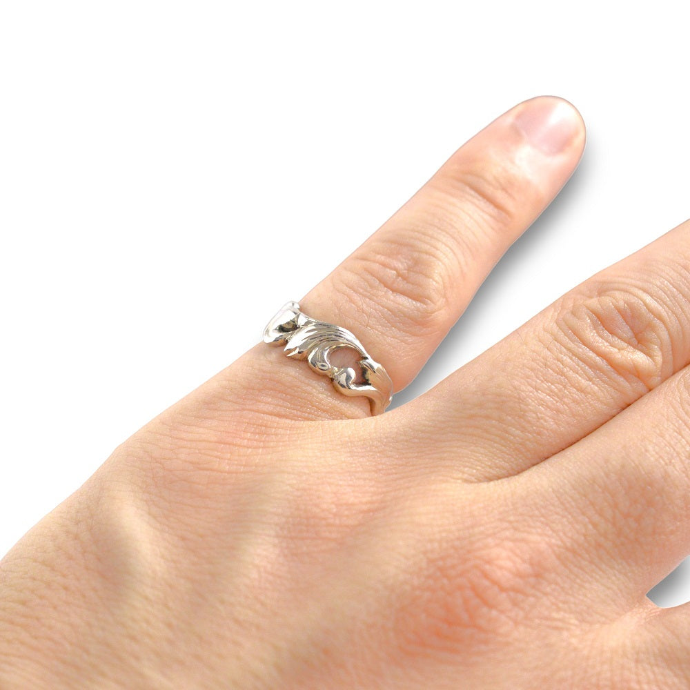 IMULTAの彫金ジュエリー　Flutter　リング 指輪