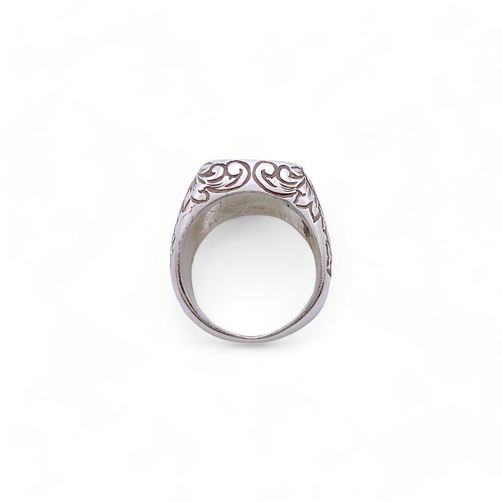 IMULTA artifacts Vine Engraved Silver Ring Summary｜Silver925 Ancient Nordic Heavy Relic Engraving