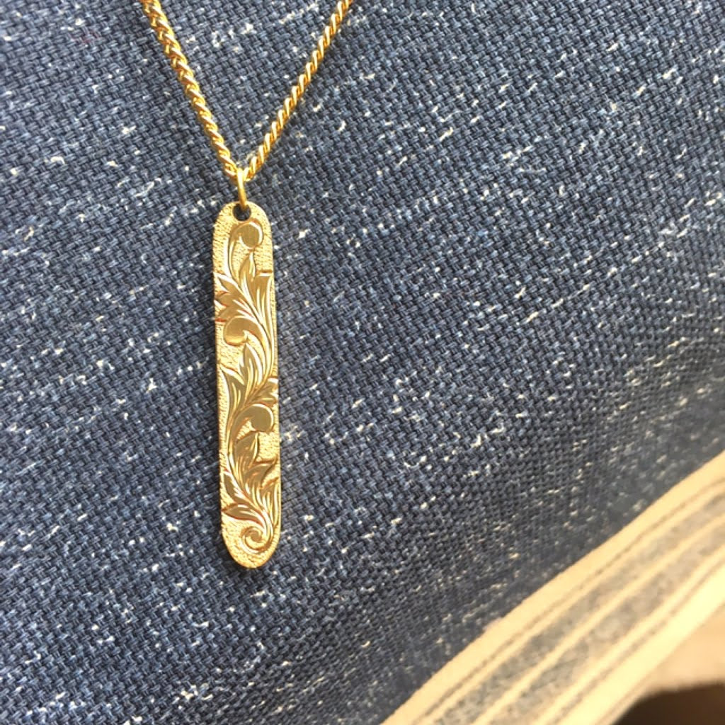 IMULTAの彫金ジュエリー　bookmark　ネックレス