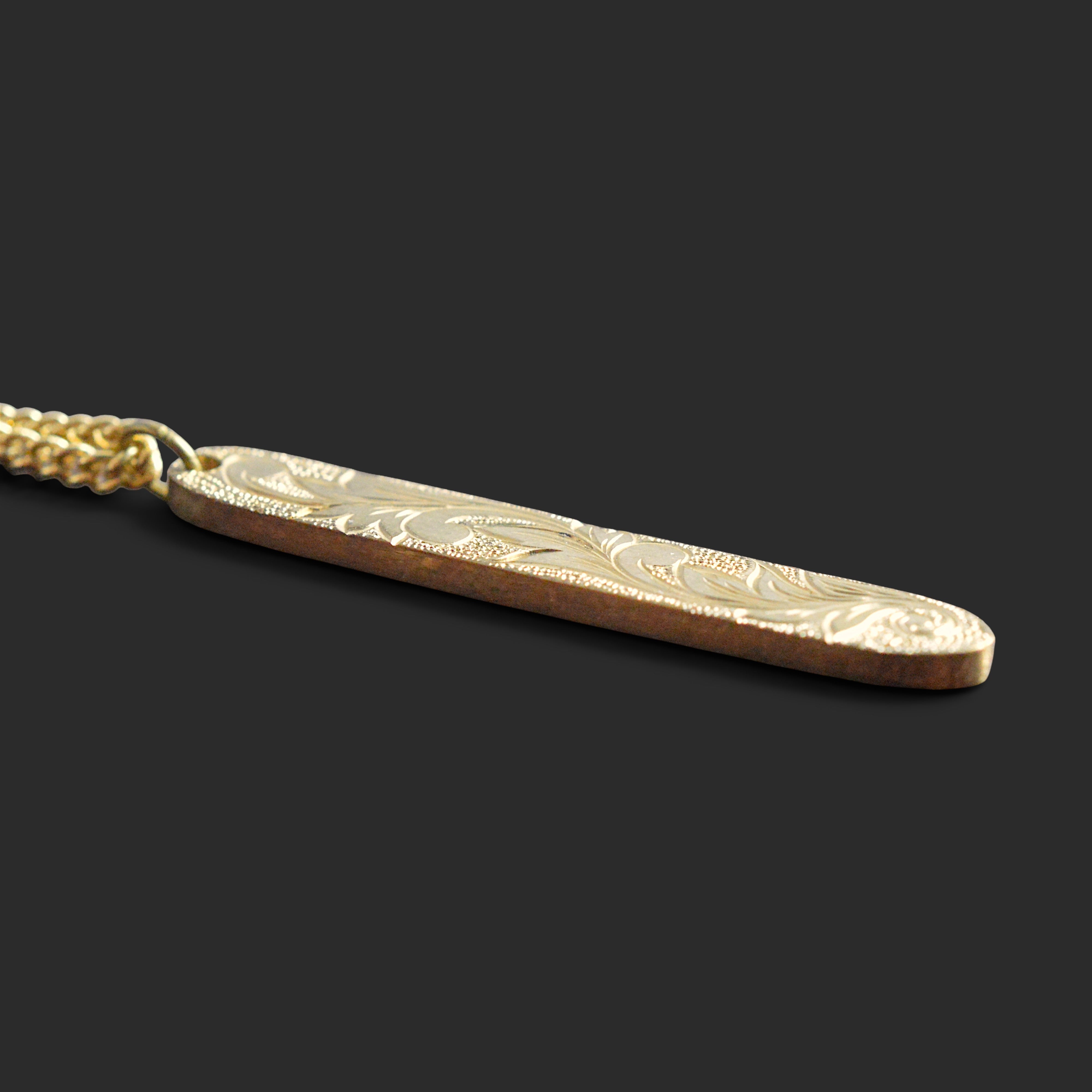 IMULTAの彫金ジュエリー　bookmark　ネックレス