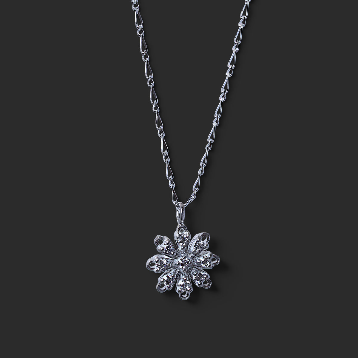 IMULTAの彫金ジュエリー　gerbera　ネックレス