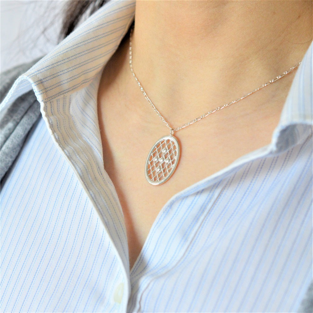 IMULTAの彫金ジュエリー　lattice　ネックレス